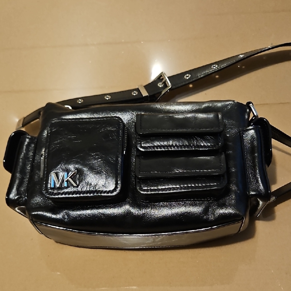 Michael Kors Black Leather Belt Bag